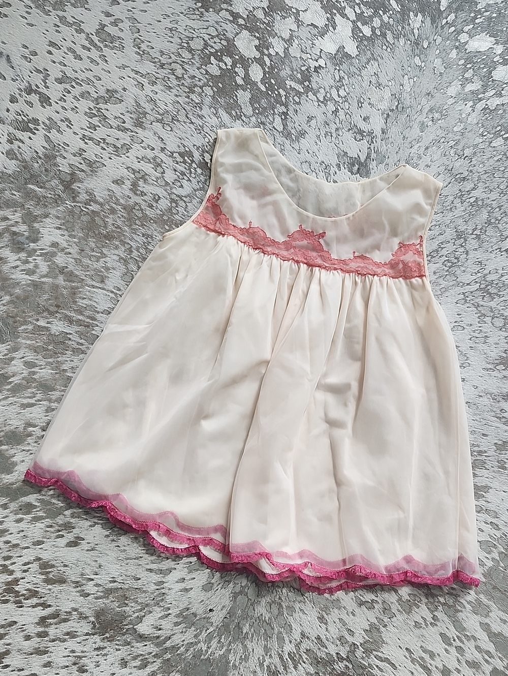 Henson Kickernick Vintage Chemise Babydoll Gown SzM Semisheer